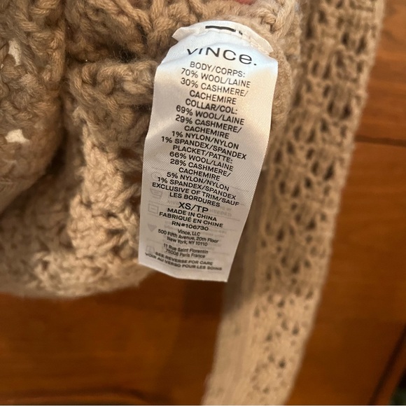Vince Crochet Cardigan Sz XS - Picture 4 of 5